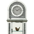 thumbnail image 2 of Grandfather Clock with 1 Drawer and Mirror Frame Silver - Saltoro Sherpi, 2 of 6