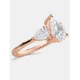 thumbnail image 2 of DFZ EXPORTS 3 Stone Engagement Ring for Women Gold Over Pear Cut Diamond Ring Christmas Gift., 2 of 3