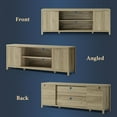 thumbnail image 6 of OAKHAM Fluted TV Stands for 75 Inch TV, Farmhouse Entertainment Center TV Console with Storage Cabinet, Sunwashed Ash Oak, 6 of 9