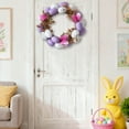 thumbnail image 3 of Easter Day Decorations for Home Easter Egg-shaped Rattan Wreath Decoration and Easter Party Garland and Holiday Decoration, New, A, 3 of 6