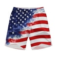 thumbnail image 7 of LEKWK Men 4Th of July Shorts Drawstring Lightweight Elastic Waist Shorts with Pockets Mid Rise Loose Fit Bermuda Shorts Casual Lounge Beach Vacation Everyday Wear Beige M, 7 of 7