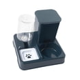 thumbnail image 4 of 2 en 1 Guberador de mascotas automático, dispensador de agua de gato y juego de tazón de alimentos Tazón para beber alimentador automático de mascotas, 4 of 8