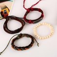 thumbnail image 1 of simple tejida el brazalete de de cuero de Hugo Pulseras de cuero de la PU, 1 of 5