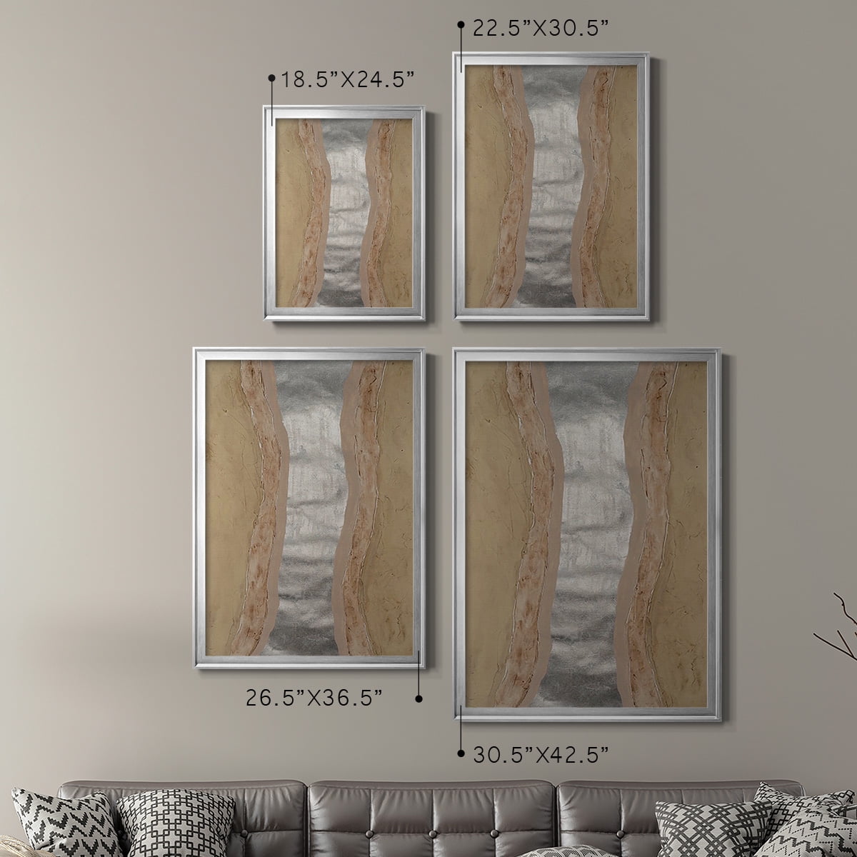 Silver Lake II Premium Framed Print, in Gold, Black, or Silver - Ready to Hang