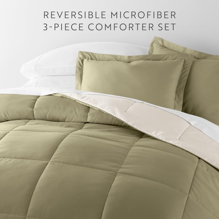 Comfort Canopy All-Season Reversible Comforter Set, Twin/Twin-XL, Sage Green photo 2