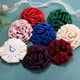 thumbnail image 4 of Uxcell Grandes Broches de Flor de Rosa, Pin de Solapa, Pines Delicados de Tela de Satén para Bodas/Fiestas [16cm, Rojo Vino], 4 of 7