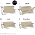 thumbnail image 3 of Housse Matelassée Réversible de Luxe pour Causeuse 2 Places - 2 Poches pour Télécommande, Collation, Eau - Sangle Élastique, Antidérapante - Tissu Durable, Protège sofa et Canapé - Sans Taches, Sans Poussière, (Causeuse - Gris), 3 of 7