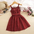 thumbnail image 3 of YHAJDS Big Girls Cami Dress Polka Print V Neck Princess Sundress, 3 of 4