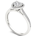 thumbnail image 2 of 1/4ct TW Diamond 10K White Gold Heart Shaped Cluster Halo Engagement ring, 2 of 5
