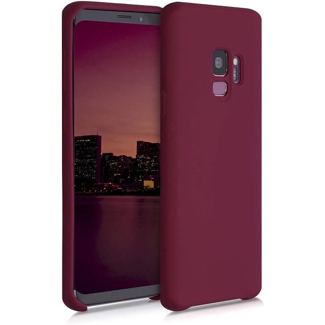 Étui Compatible avec Samsung Galaxy S9 - Étui de Téléphone en Silicone TPU avec Finition Douce - Rouge Fauve