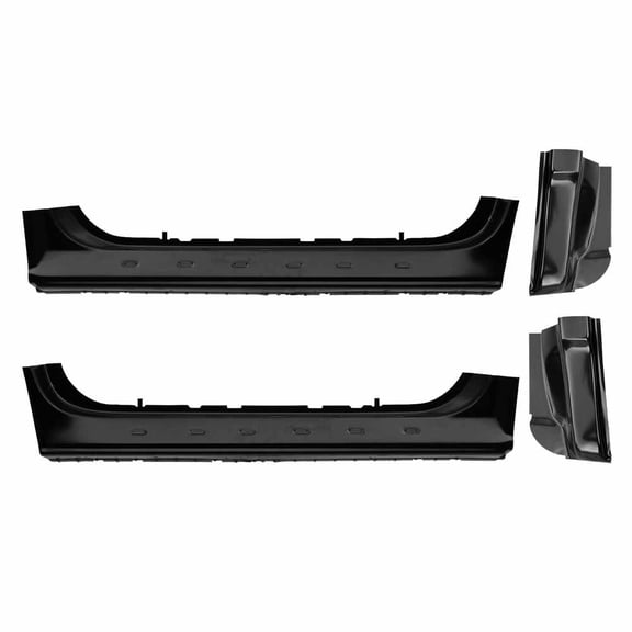 OE Style Rocker Panel & Cab Corner Kit. Fits 97-03 Ford F150 Pickup Truck, 97-03 Ford F250 Light Duty Pickup, 04 Ford F150 Heritage Pickup