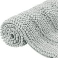 thumbnail image 1 of CHUN YI Anti-slip Bathroom Mat Absorbent Plush Polyester, 24"x60", Light Gray, 1 of 6