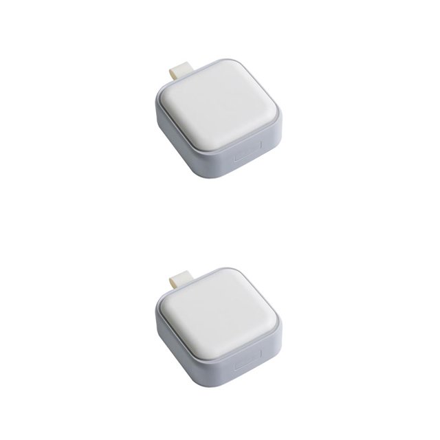 Injueey Pastillero de 4 rejillas, estuche de almacenamiento para tableta, organizador divisor de viaje portátil, contenedor de pastillas, blanco Blanco 2piezas Injueey CBP170078