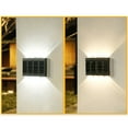 thumbnail image 1 of Mejores Lámparas Solares para Vallas Exteriores Pack 4 - Lámparas de pared LED impermeables IP65 para jardín, jardín, garaje y sendero, 1 of 7