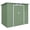 Green, variant on Outsunny 7' x 4' Lean to Outdoor Storage Shed with Foundation Kit