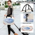 thumbnail image 6 of Travel Duffel Luggage Bag Sports Duffle Bag Gym Bag with Zipper Glittering Peonies, 6 of 7