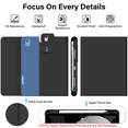 thumbnail image 4 of Kenke Keyboard Case iPad Air 11 Inch M3/M2 (2025/2024), iPad Air 5/4th Gen (2022/2020) 10.9 Inch, Detachable Bluetooth Keyboard Rechargeable with Right Side Pencil Holder & Groove, Balck, 4 of 8