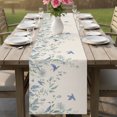 thumbnail image 6 of Table Runners 36 Inches Long Dress Scarves, Botanical Leaves Farmhouse Kitchen/Dining Table Decor Table Runner, Short Coffee Tablerunners, Country Watercolor Leaf Vines Birds 13x36 Inch, 6 of 9