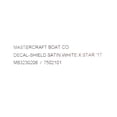 thumbnail image 3 of MasterCraft Boat Raised Decal Emblem 7502067 | ProStar Green Silver, 3 of 3