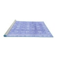 thumbnail image 2 of Ahgly Company Machine Washable Indoor Square Oriental Blue Traditional Area Rugs, 3' Square, 2 of 4