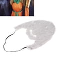 thumbnail image 3 of Bigote de Barba Falsa Divertido Disfraz de Fiesta para Hombre Halloween Barba Pelo Facial Disfraz Juego Bigote Gris ANGGREK Otros, 3 of 8