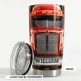 thumbnail image 2 of Personalized Truck Tumbler Trucker Nutrition Facts Stainless Steel 20oz Coffee Travel Mug Truck Driver Gifts for Husband Men Birthday, 2 of 6