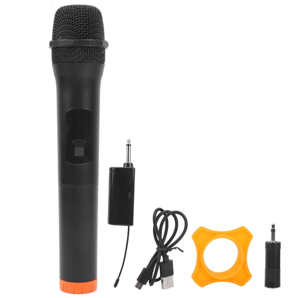 Microphone Universel Sans Fil en Métal à Main Mike, Directivité Cardioïde Affluent, Clavardage Vocal en Ligne pour Chanter à la Maison Karaoké à la Maison