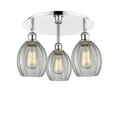 thumbnail image 2 of Innovations Lighting  Eaton - 3 Light Flush Mount Clear/Polished Chrome, 2 of 5