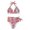 Rouge, variante sur Bas de Bikini pour Femmes, Mode Personnalité, Confortables, à Imprimé Rayé Chaud, Couleur Unie, Coupe en V, Bas de Bikini pour Femmes, Bandes de Cire de Bikini, Peau Sensible, Taille Haute, String de Bikini, Ensemble de Bikini, Bas de Bikini pour Femmes