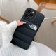 thumbnail image 1 of Lujo la cara norte 3D abajo chaqueta de la caja del teléfono para el iPhone 11 12 13 Pro Max a prueba de golpes de silicona suave cubierta de la caja de protección de la Cámara HEL4, 1 of 4