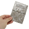 thumbnail image 3 of Unique Bargains 1 Pc Passport Holder Durable Woven Plaid Document Holder for Travel Brown, 3 of 5