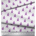 thumbnail image 2 of Soimoi Cotton Voile Fabric Yacht & Waves Nautical Printed Craft Fabric by the Yard 56 Inch Wide, 2 of 3
