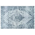 thumbnail image 2 of HomeRoots 568191 2 x 3 ft. Oriental Distressed Washable Non Skid Rectangle Area Rug with UV Protection, Dark Blue, Gray & Ivory, 2 of 6