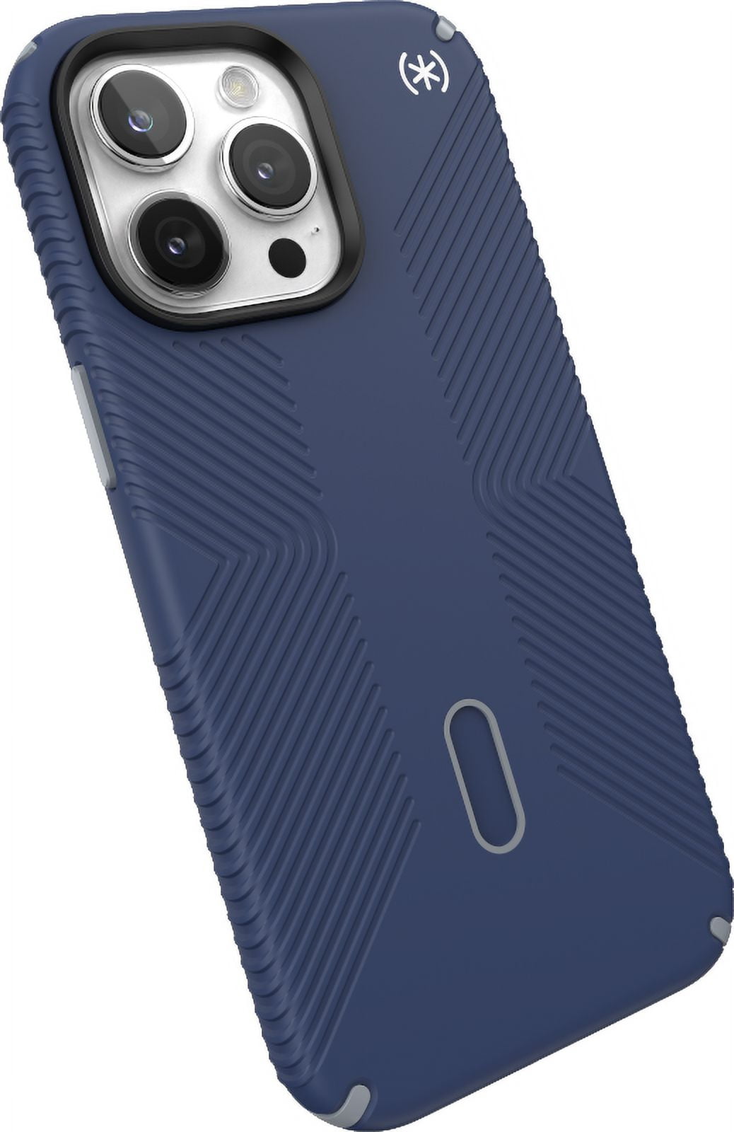 Speck iPhone 15 Pro Max Case-Presidio2 Grip-ClickLock-MagSafe-6.7 Inch Phone Case-Coastal Blue/Dust Grey/White