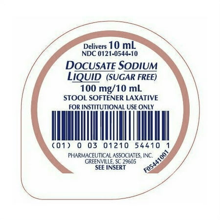 Docusate Sodium Stool Softener Laxative Sugar-Free Treat Constipation, 10ml