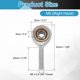 thumbnail image 2 of Uxcell Paquete de 2 Cojinetes de Cabeza Esférica M5, Rosca a la Derecha M5x0.8, Acero Cromado, Ajuste de Socket de Junta Esférica Autolubricante para Puerta Articulada, Automotriz, 2 of 6