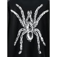 thumbnail image 6 of 7Y Big Boys Clothes Big Boys Outfits 7-8 Years Big Boys Long Sleeve Round Neckline Spider Print Top Pants 2PCS Boys Clothing Set Black, 6 of 7