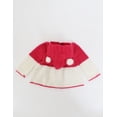 thumbnail image 4 of Woonie Handmade Full Sleeves Ear Design Hooded Sweater-Coral & Cream, 4 of 5