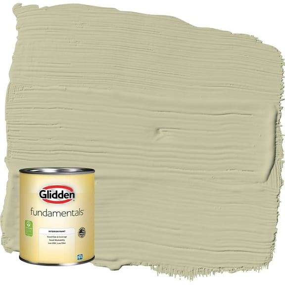 Glidden Fundamentals Northern Landscape / Green Flat Interior Paint, 1 Quart