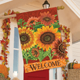 thumbnail image 2 of Colorful Sunflowers Fall House Flag Welcome Autumn 28" x 40", 2 of 3