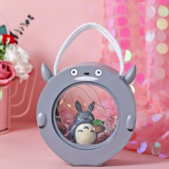 Spirited Away My Neighbor Totoro Action Figures Doll Toy Studio Ghibli LED Night Light Decoration Miyazaki Hayao Kids Xmas Gift