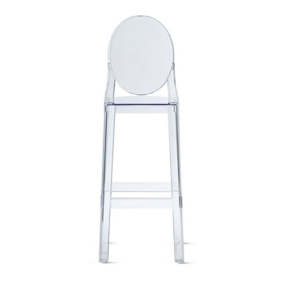 Plata Décor Import Inc Ghost Stool 26'' in Clear