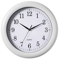 Decorative Classic Round Wall Clock For Living Room, Kitchen, Dining Room, Plastic