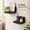 Black, variant on 2-Pack Wall-Mounted Display Ledges with 4 Medium Adhesive Strips, Damage-Free Hanging Floating Shelves for Lightweight Indoor Decor, White