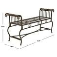 thumbnail image 5 of Safavieh Outdoor Collection Brielle Antique White Bench, 5 of 5