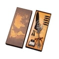 thumbnail image 2 of Tarmeek Steampunk Quill Pen Gift Set with 15ml Ink and 5 Replacement Ink Sacs, Vintage Writing Kit for Journaling, Calligraphy Pen Set for Adults, Feather Pen Gift with Pen Stand, 2 of 7