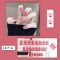 thumbnail image 1 of Uñas postizas de moda con diseño de leopardo, 24P, cobertura completa, puntas de Stiletto negro y marrón, pegamento para uñas artificiales francesas, 1 of 4