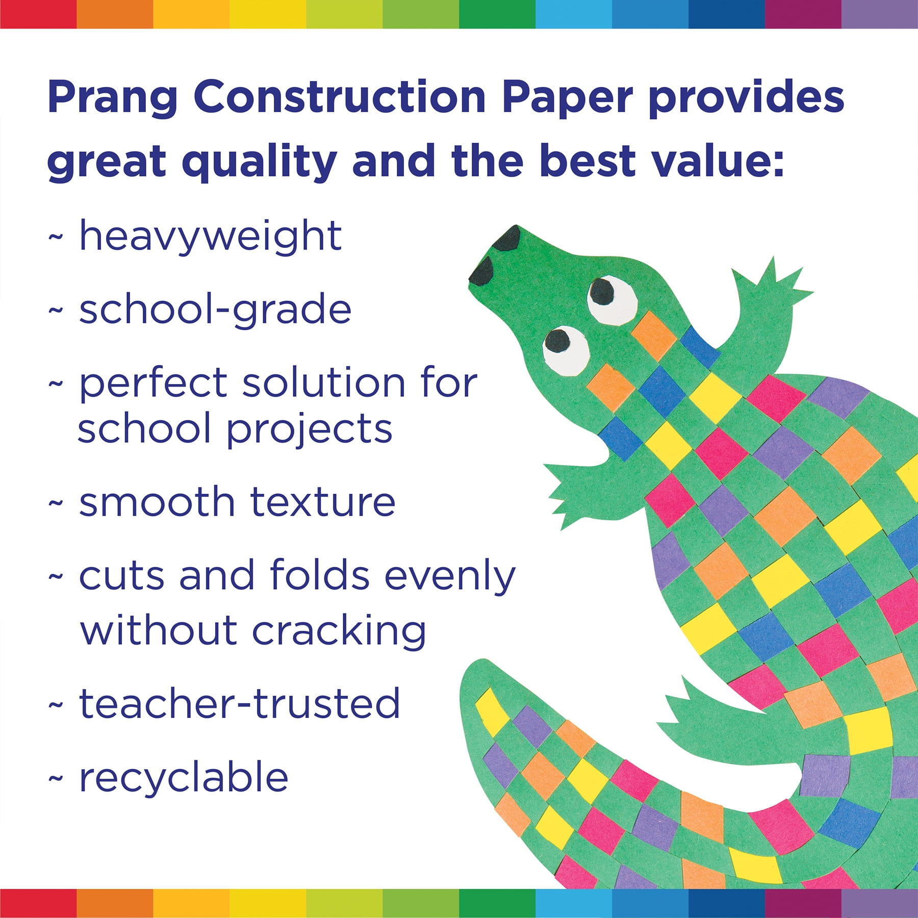 Prang Construction Paper, Medium Weight, Holiday Green, 9" x 12", 50 Sheets Per Pack, 10 Packs