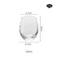 thumbnail image 2 of Vasos de cristal texturizado sin tallo, vasos de vidrio transparente soplados a mano for agua, zumo, bebidas y whisky., 2 of 6