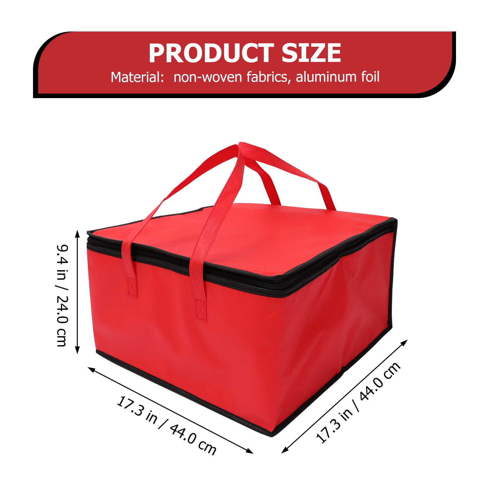 GetUSCart- FRESHIE Insulated Food Delivery Bag with Cup Holders / Drink  Carriers Premium, For Drivers Of Door Dash, Postmates, Grub Hub, Pizza Bag,  Grocery, Beverage, Commercial Quality (XXL)